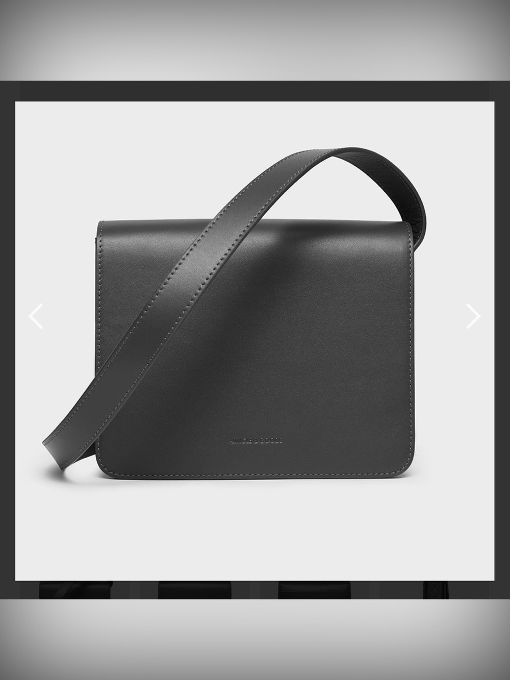 Article & Goods Sold Out Crossbody 135 Grey Luxury Leather Bag